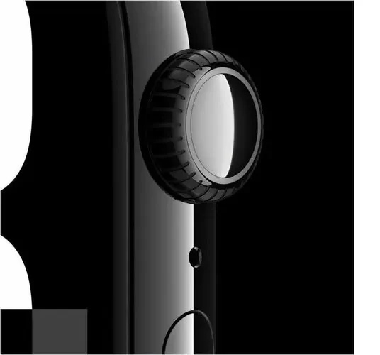 Apple Watch 11 Jet Black 42mm aluminium case (S/M) with Black Sport Band MEQT4 - Image 4