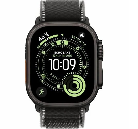 Apple Watch Ultra 3 49mm Cellular Black with Charcoal Trail Loop (M/L) - Image 2