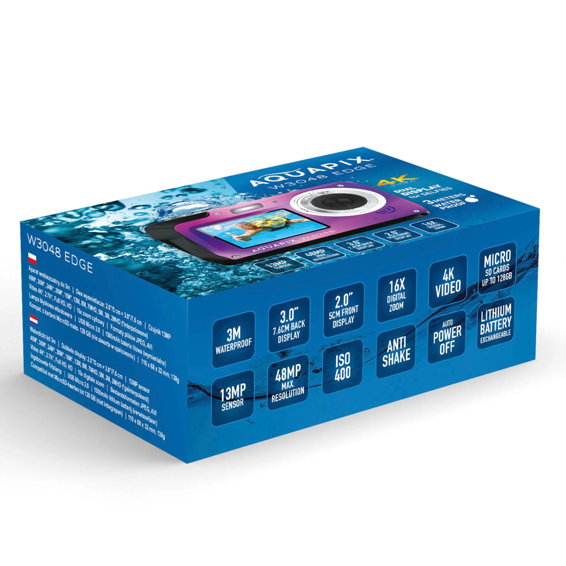 Easypix Aquapix W3048 Edge Violet - Image 5