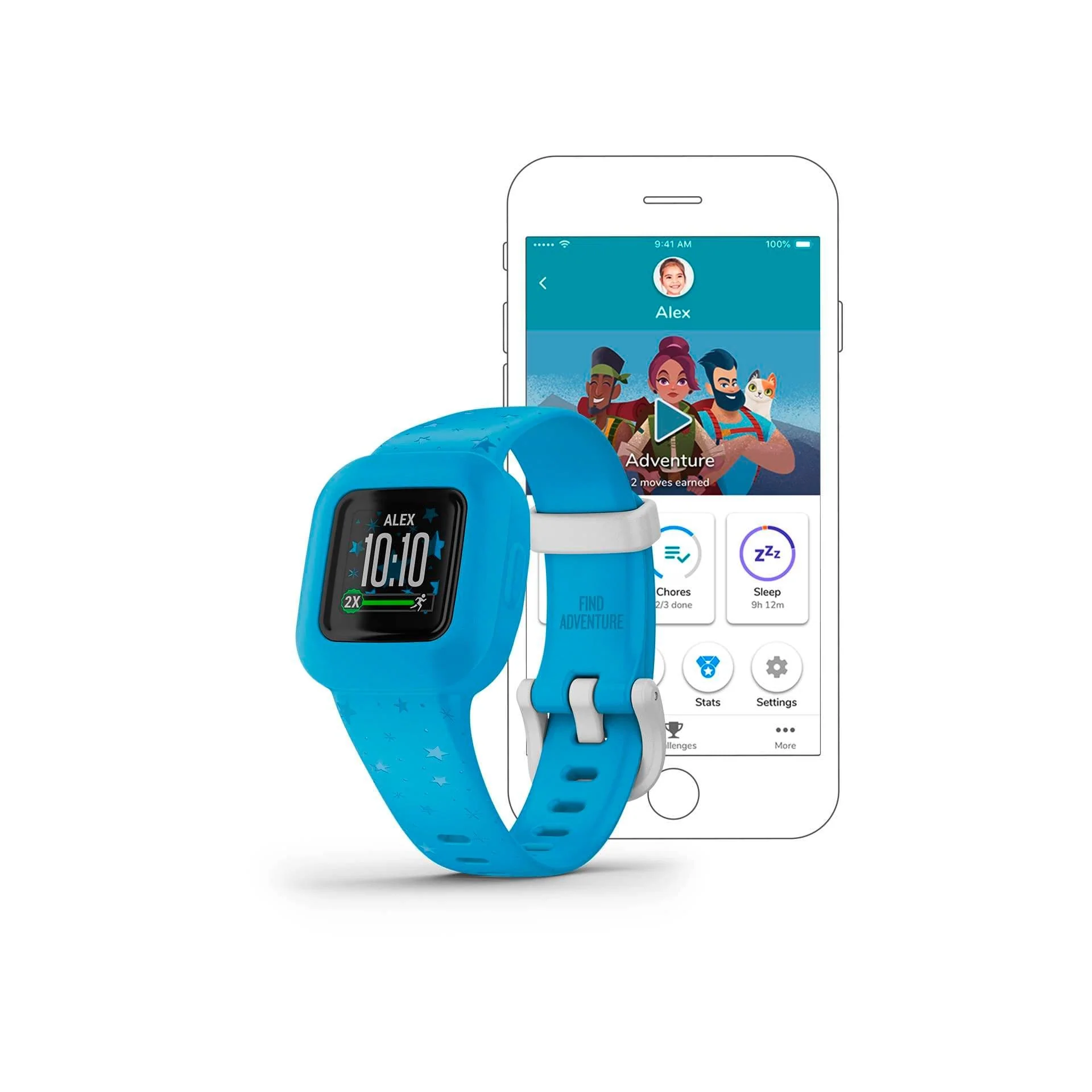 Garmin Vivofit jr. 3 Blue Stars - Image 3