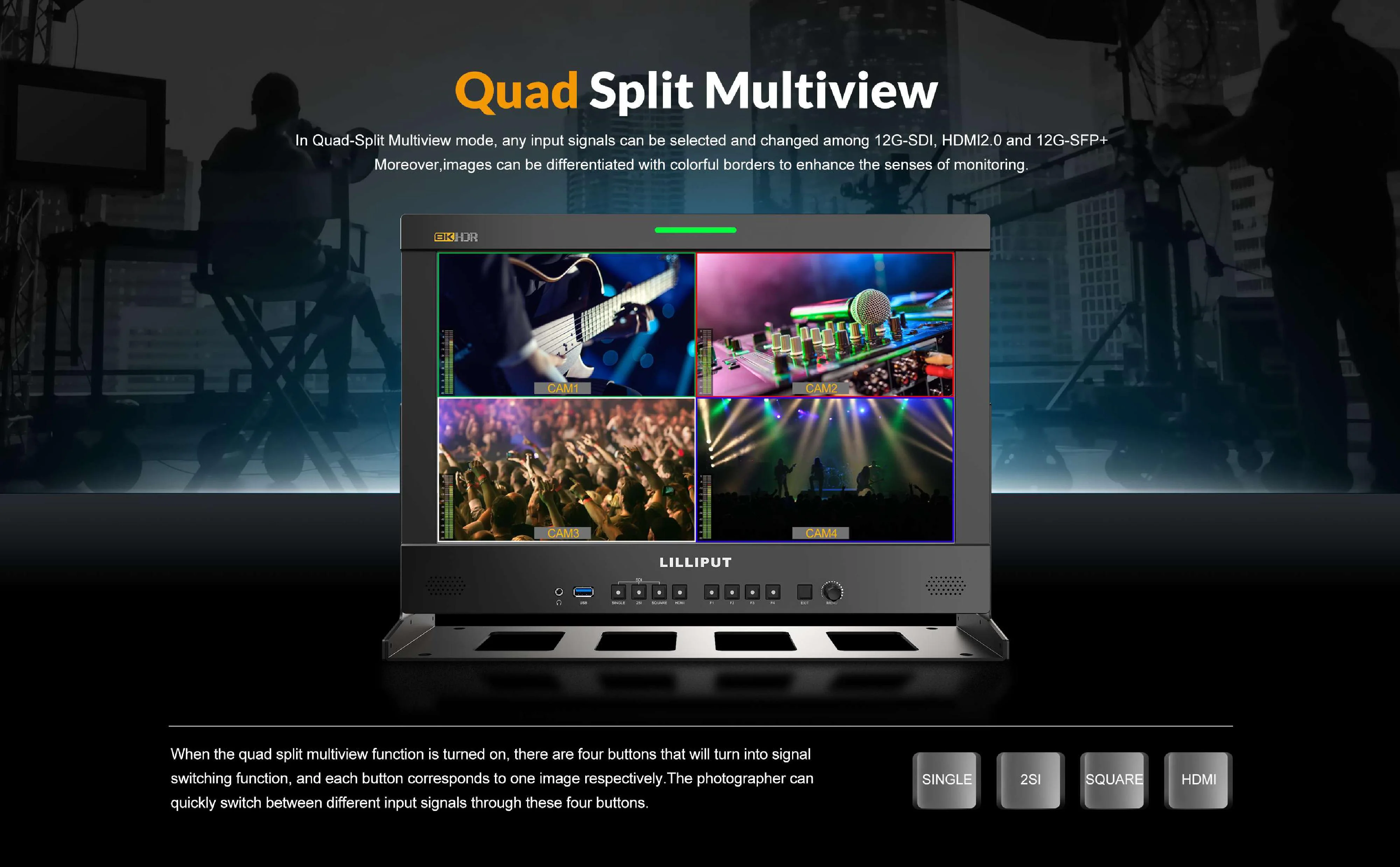 Lilliput Q18-8K - 17.3" 8K 12G-SDI Production Monitor - Image 5
