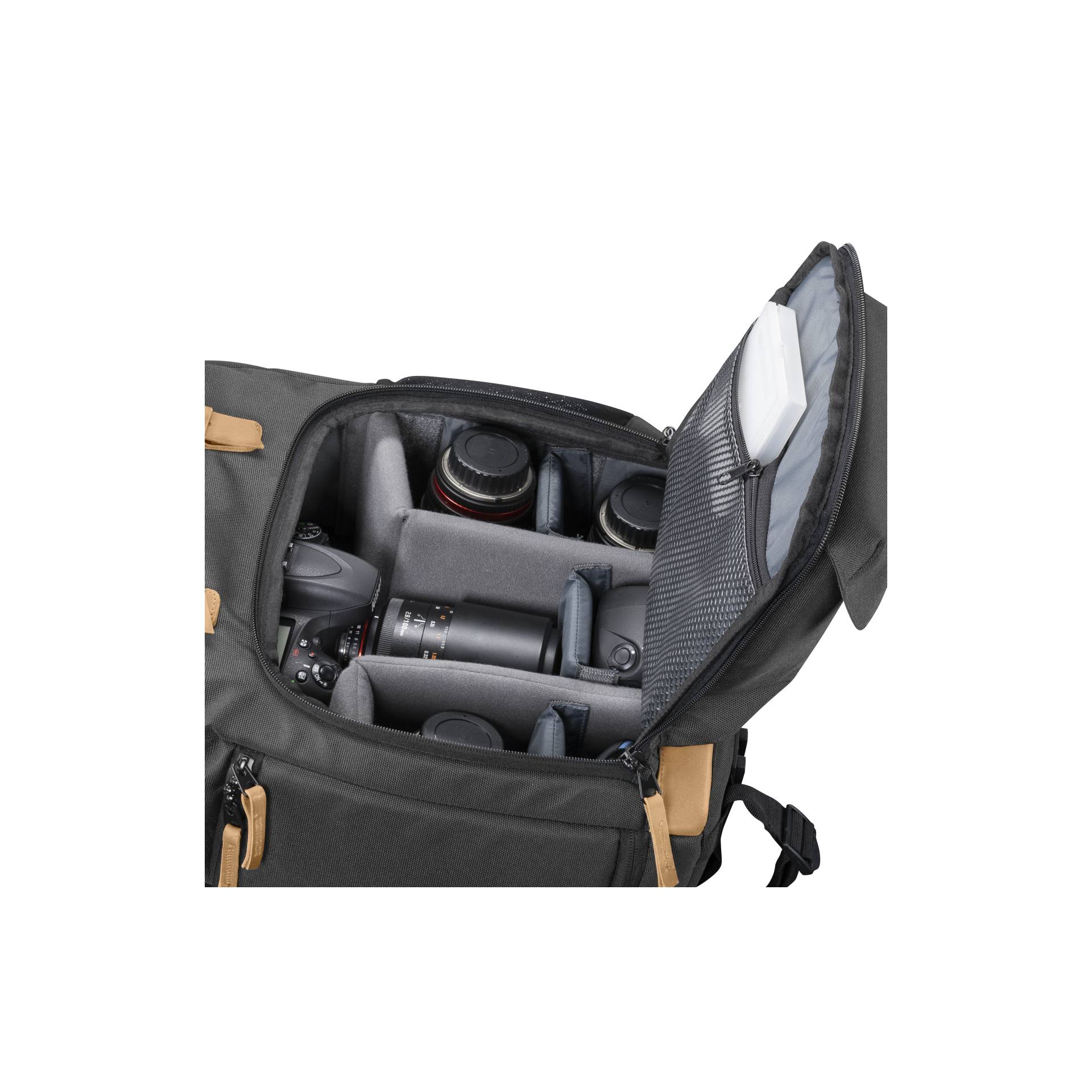 Mantona Photo Backpack Luis black Retro - Image 7