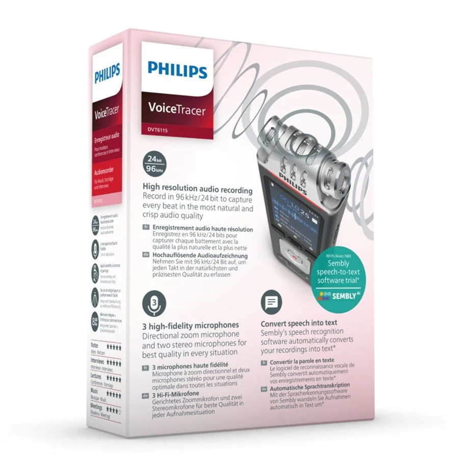 Philips DVT6115 Digital Voice Recorder - Image 3