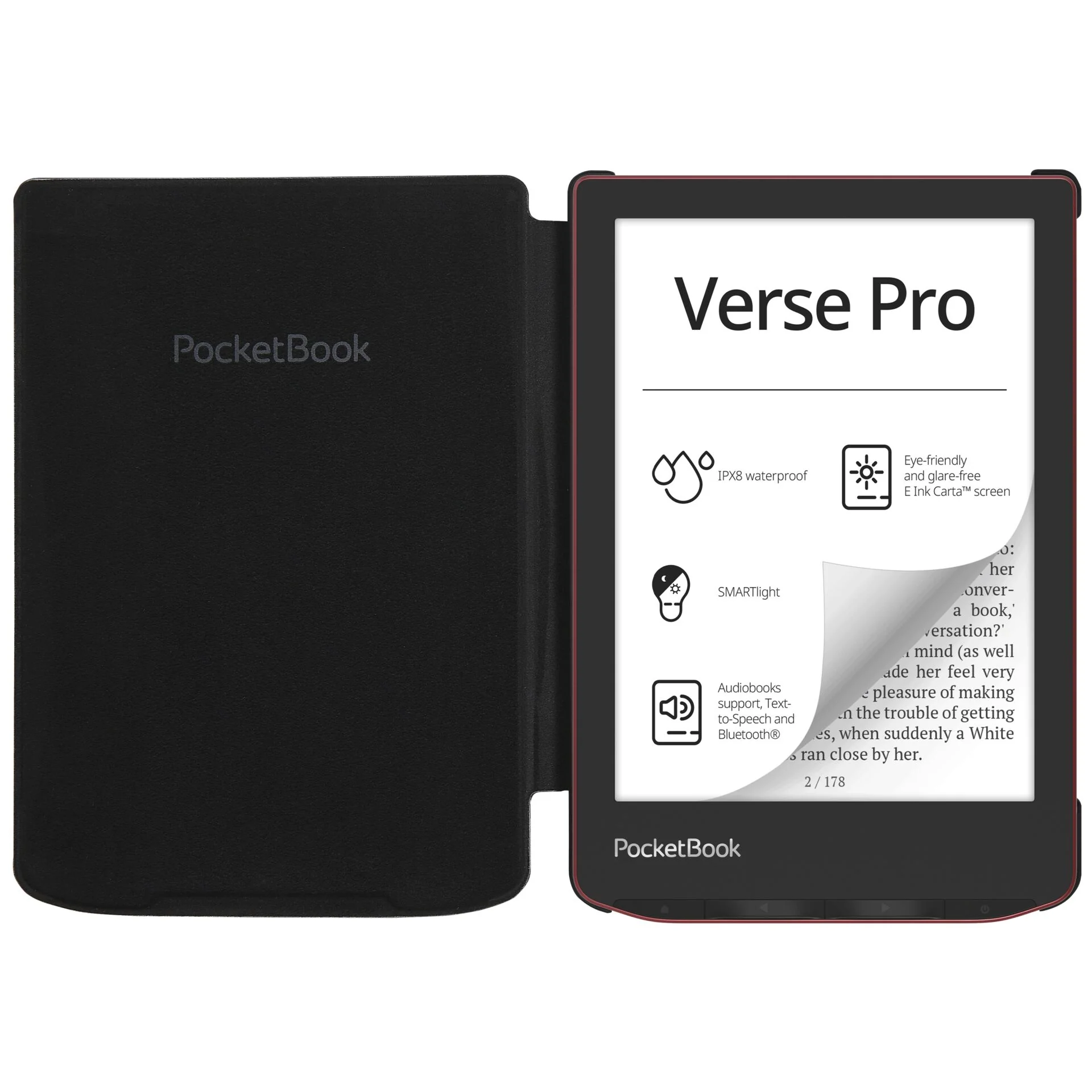 PocketBook Shell - Black Cover for Verse / Verse Pro - Image 3
