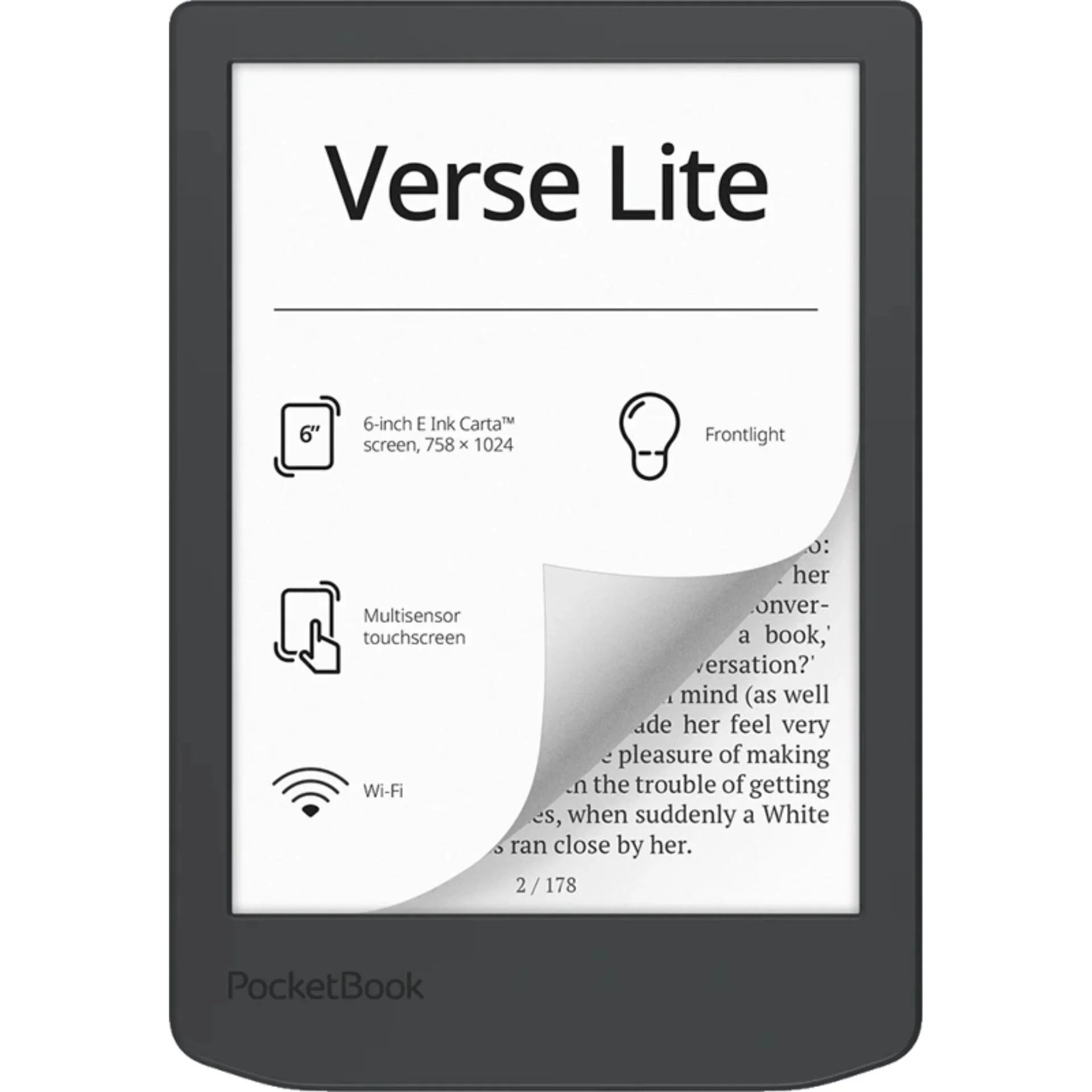 PocketBook Verse Lite Midnight Grey