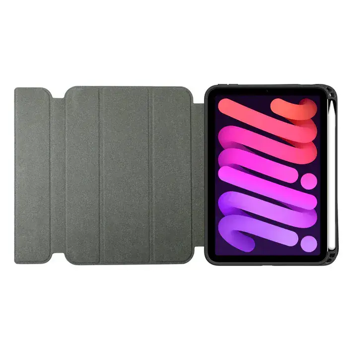 QDOS Muse iPad Folio Case Charcoal Grey (for iPad mini 8.3" ) - Image 3